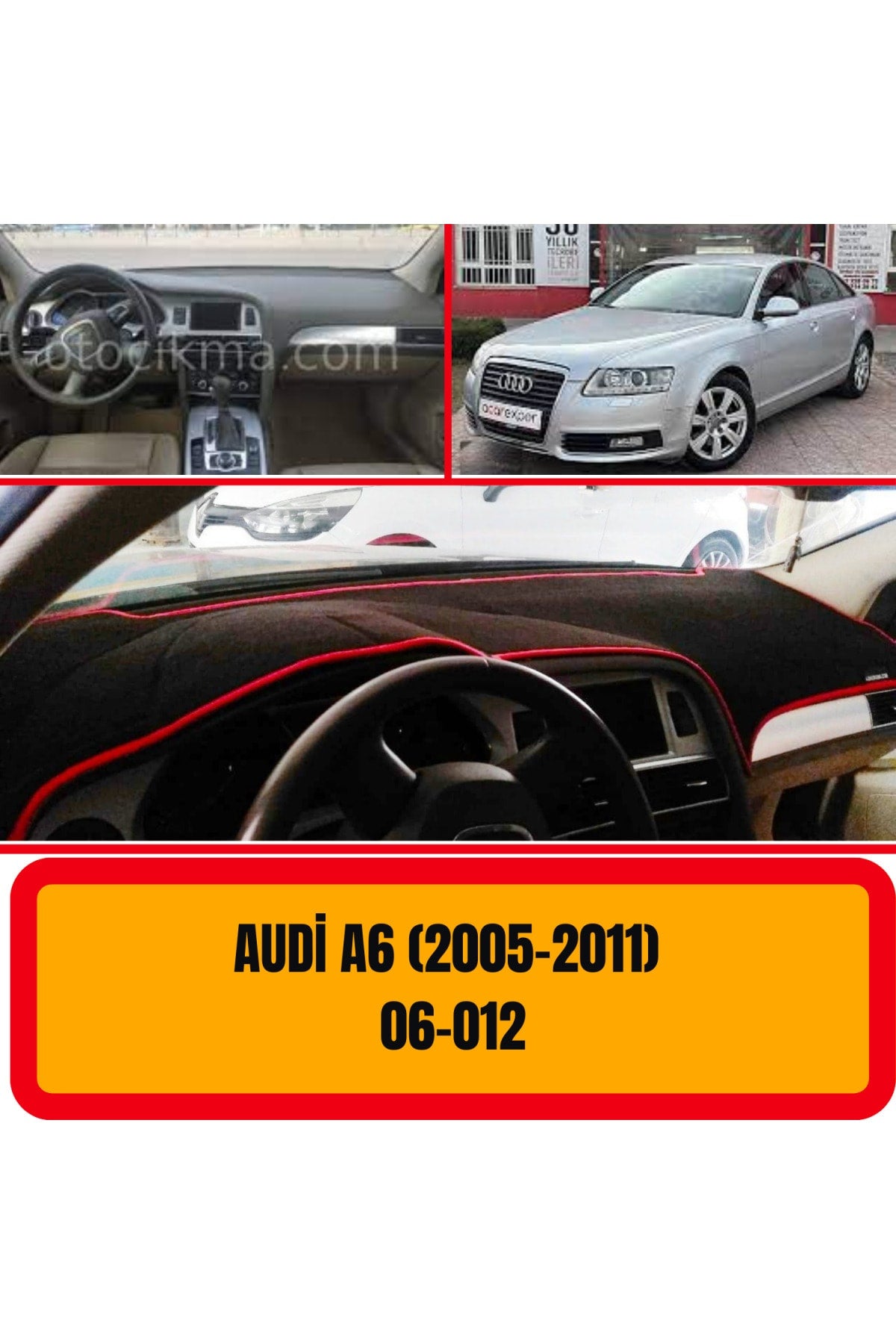 Audi A6 2005-2011 3D Torpido Koruyucu Kılıf