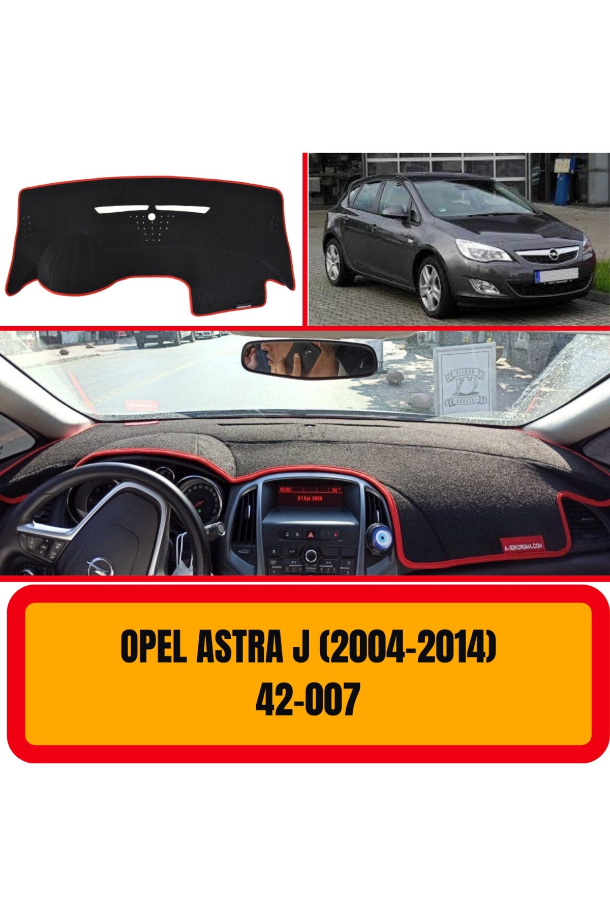 Opel Astra J 3D Torpido Koruyucu