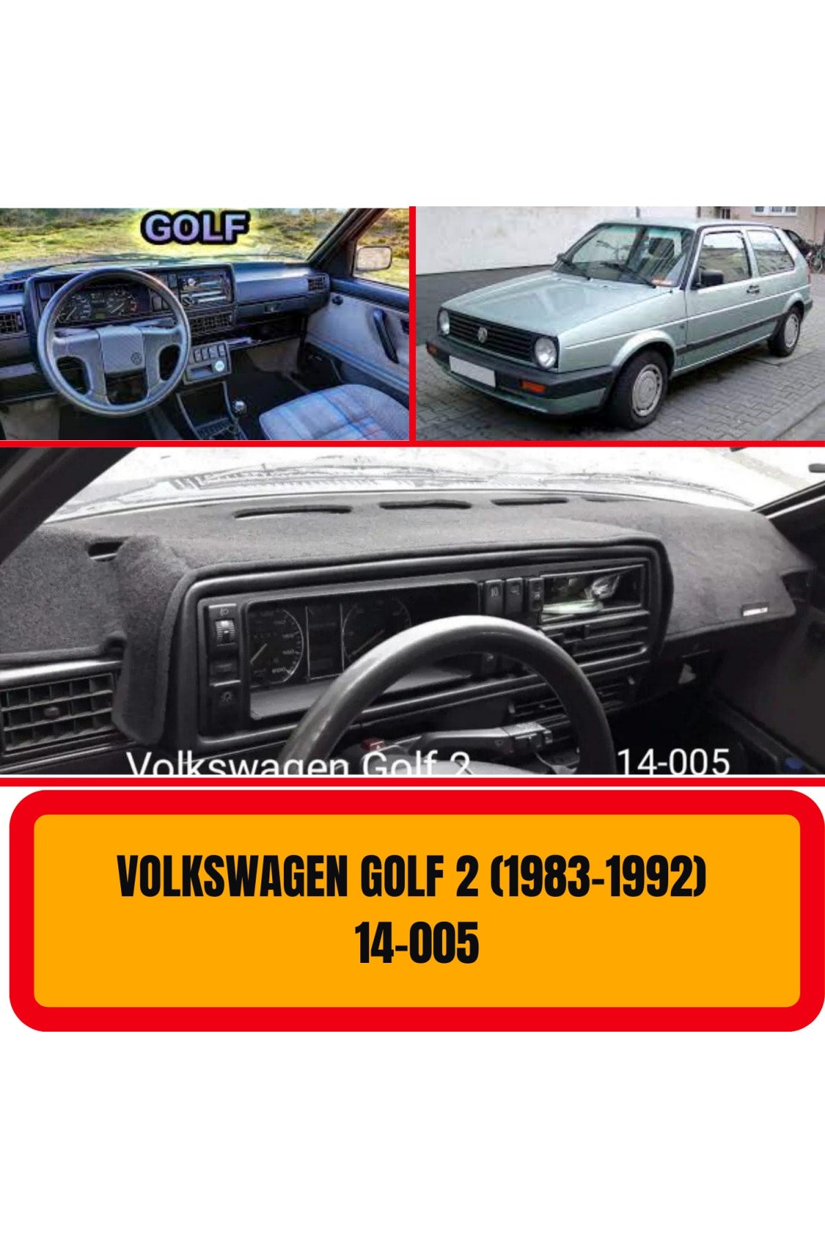 Volkswagen Golf 2 1983-1992 3D Koruyucu