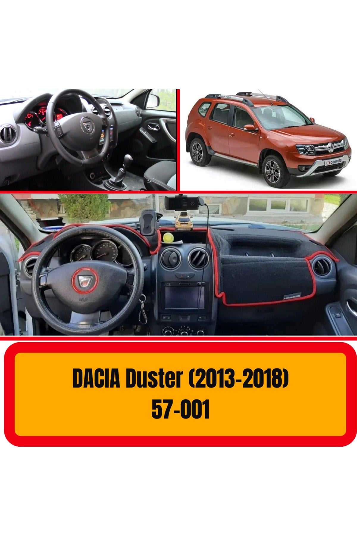 Dacia Duster 2013-2018 3D Torpido Koruyucu