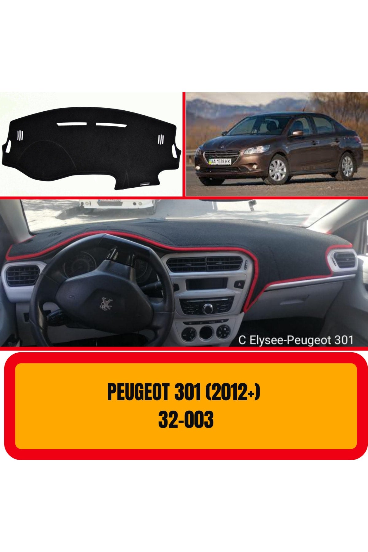 Peugeot 301 2012+ 3D Koruyucu Kılıf