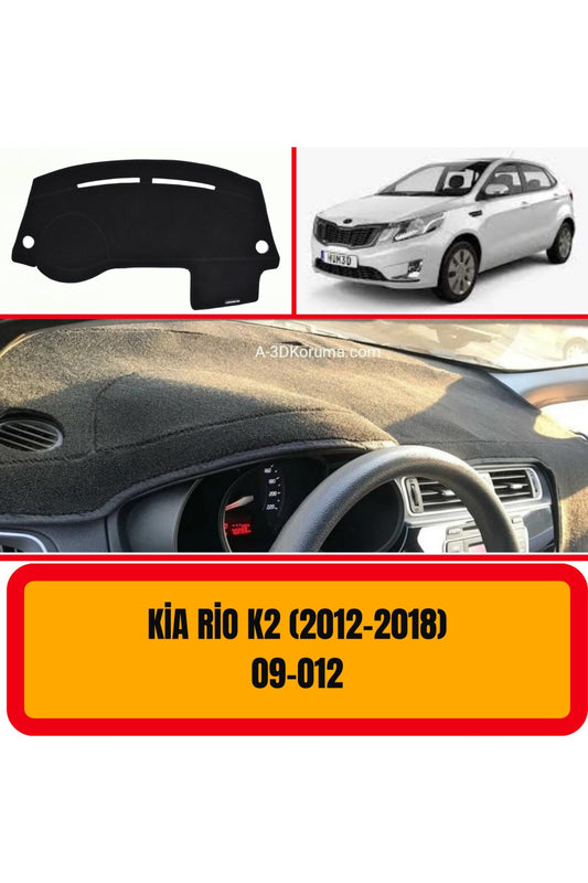 Kia Rio  K2 2012-2018 3D Torpido Koruma Kılıf