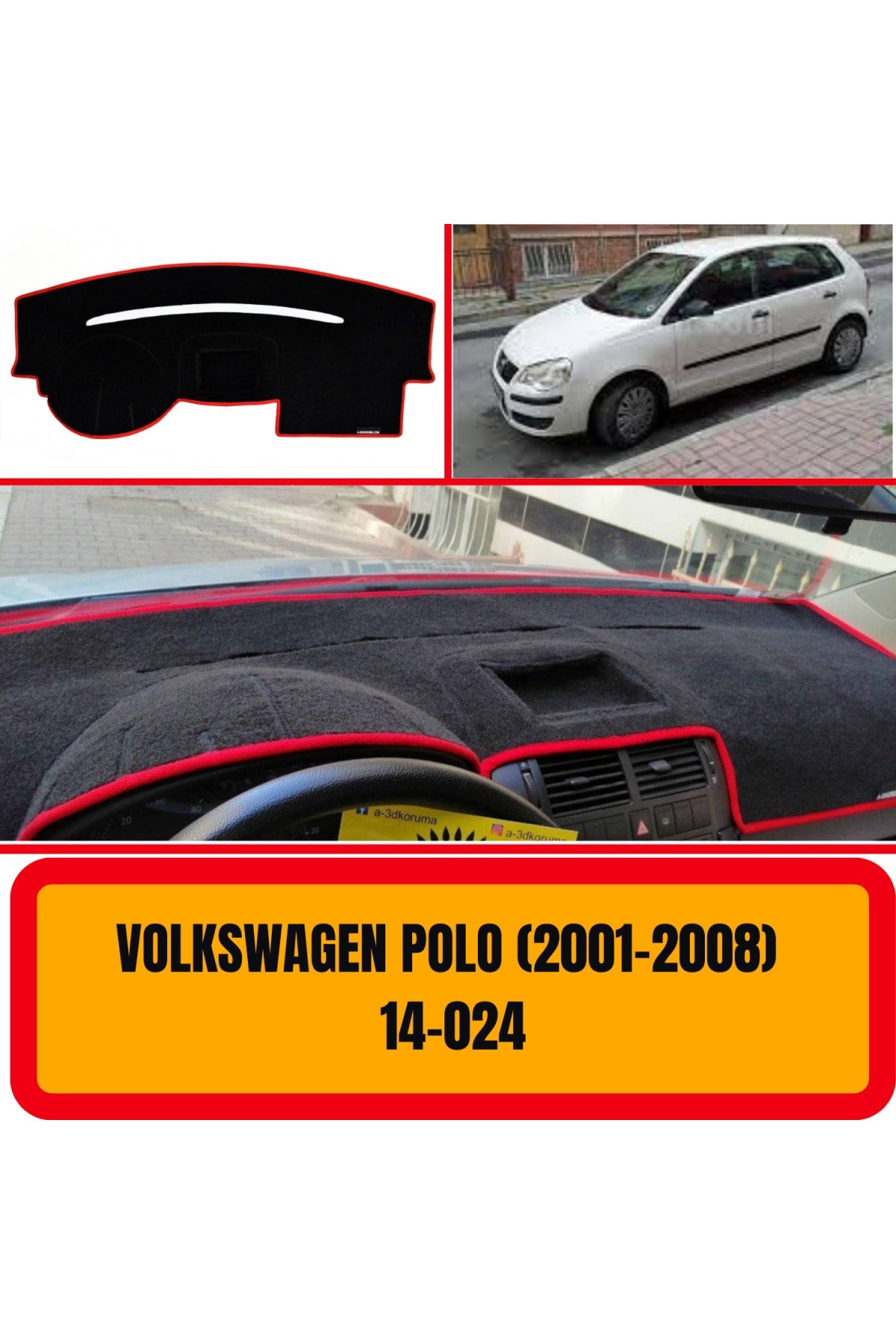 Volkswagen Polo 2001-2008 3D Torpido Koruyucu