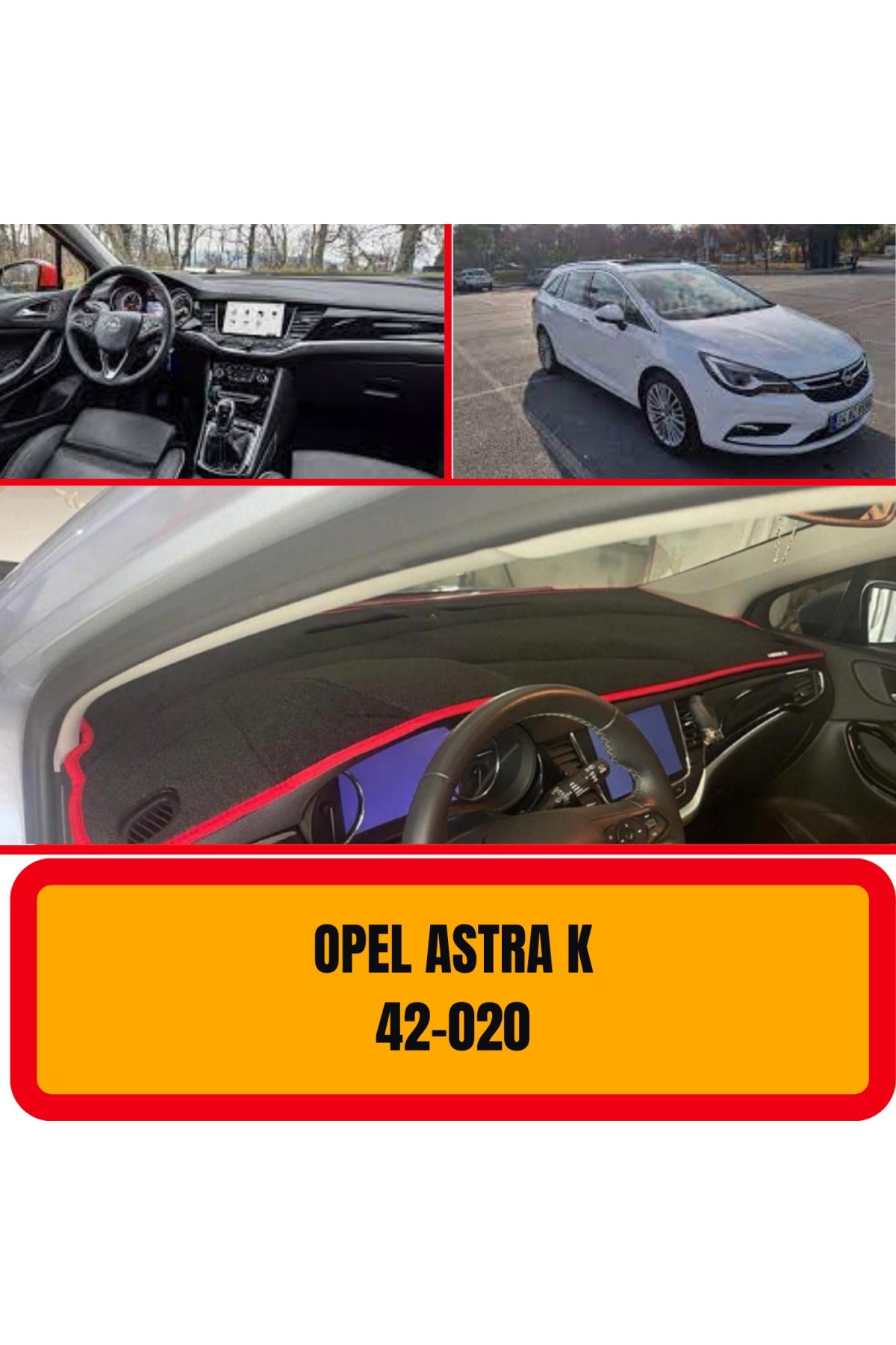 Opel Astra K  3D Torpido Koruyucu Kılıf