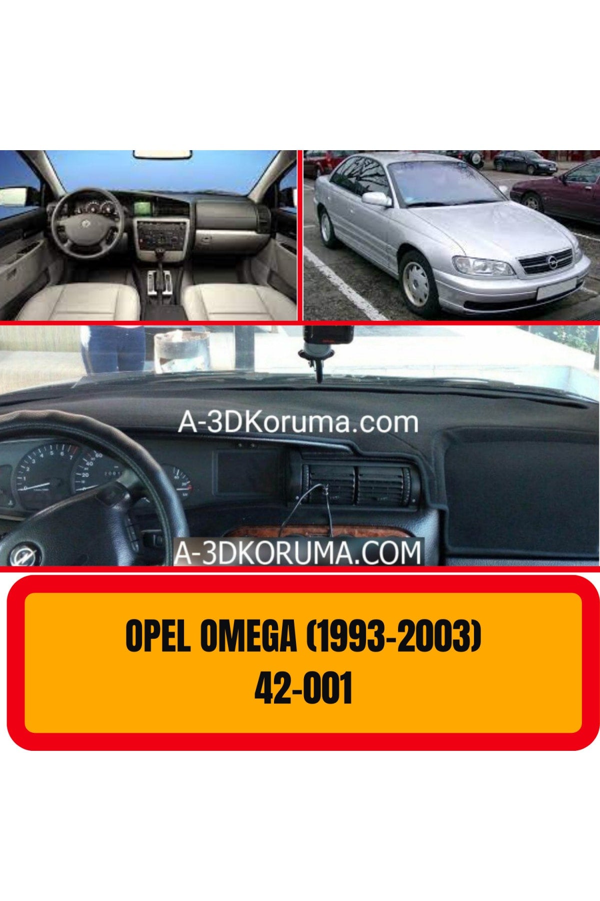 Opel Omega 1993-2003 3D Torpido Koruyucu Kılıf