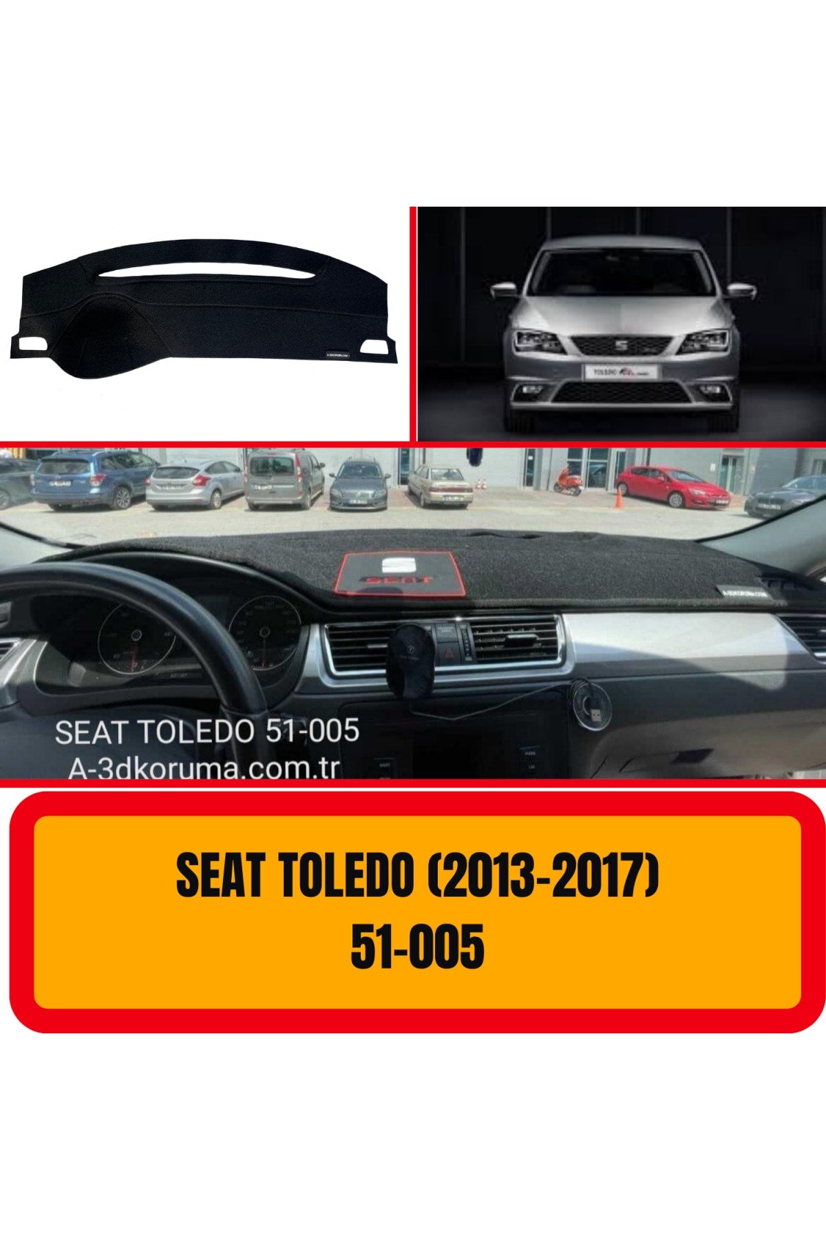 Seat Toledo 2013-2017 3D Koruyucu Kılıf