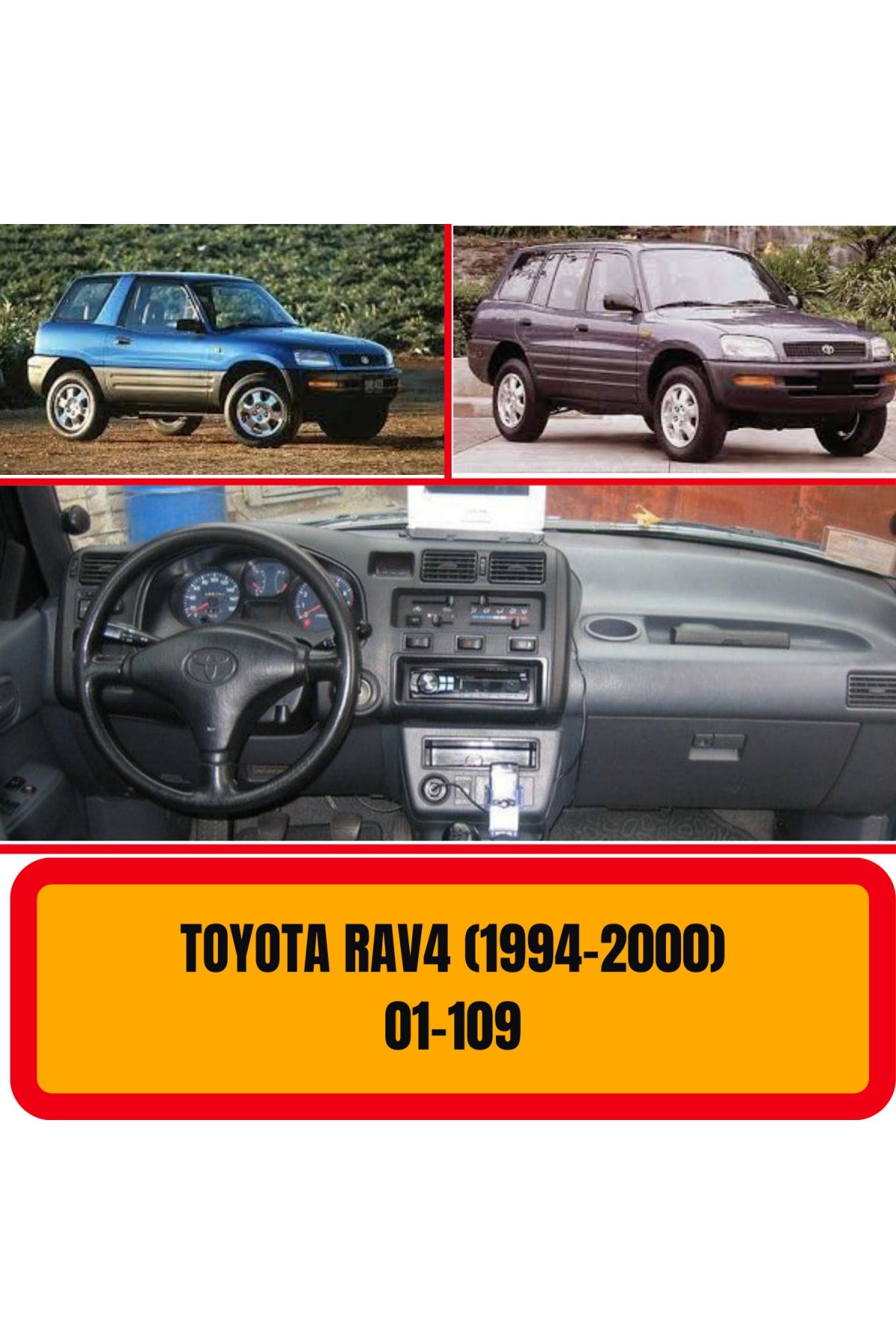 Toyota Rav 4 1994-2000 3D Koruyucu Kılıf