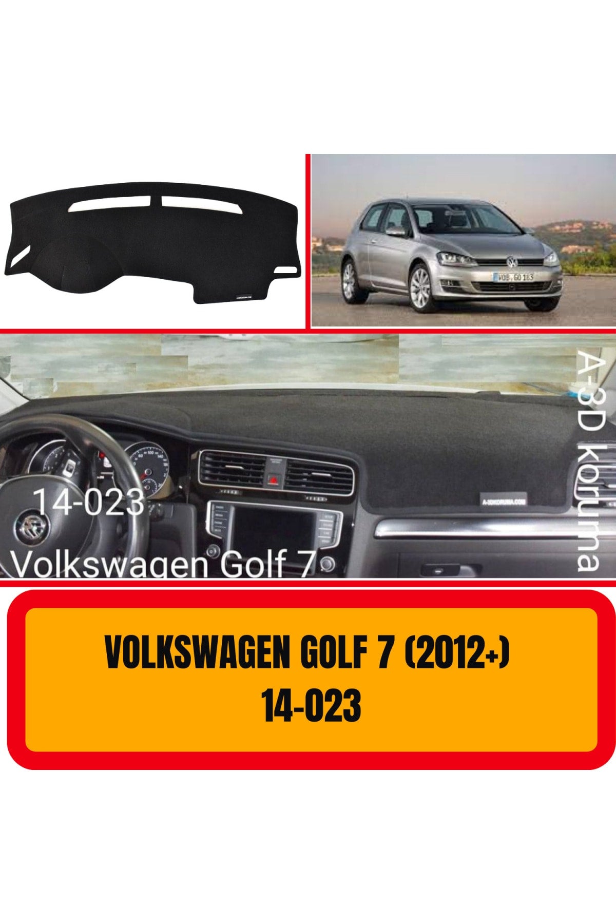 Volkswagen Golf 7 Torpido  Koruyucu Kılıf