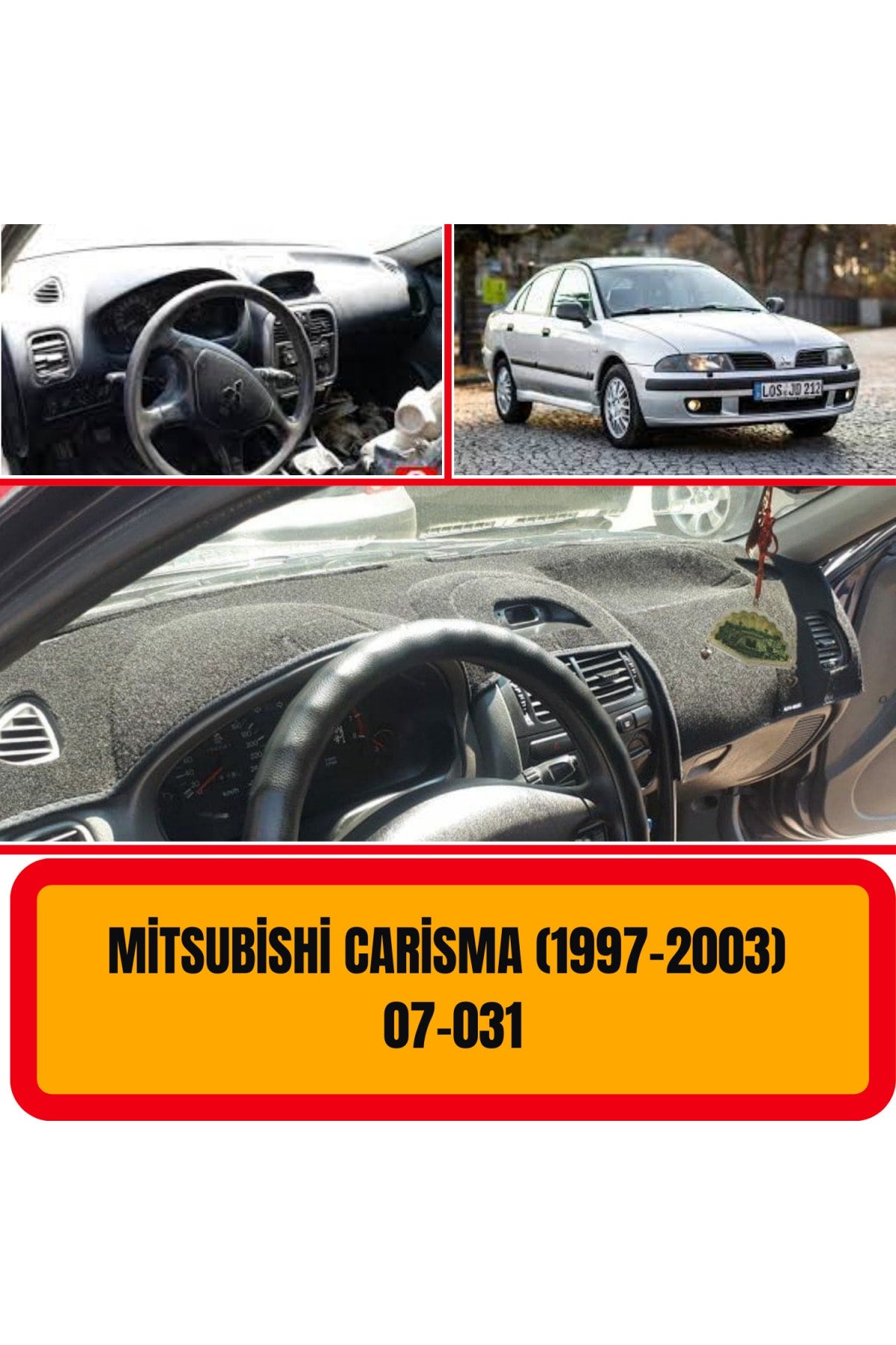 Mitsubishi Carizma 1997-2003 3D Torpido Koruyucu Kılıf