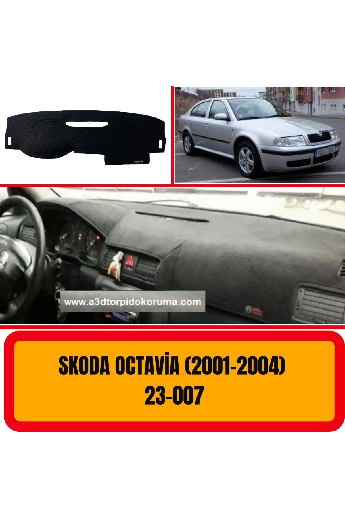 Skoda Octavia 2001-2004 Ön Göğüs / Panel / Torpido Koruması - Kılıfı