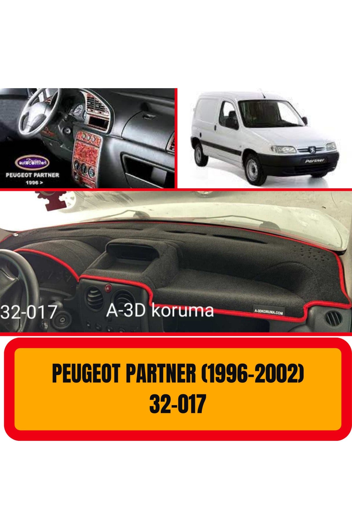 Peugeot Partner 1996-2002 3D Koruyucu Kılıf