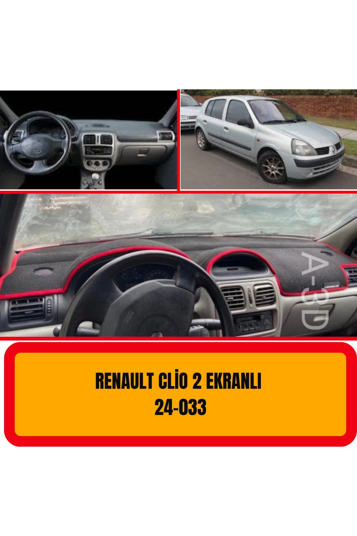 RENAULT CLİO 2 EKRANLI 3D Koruyucu Kılıf