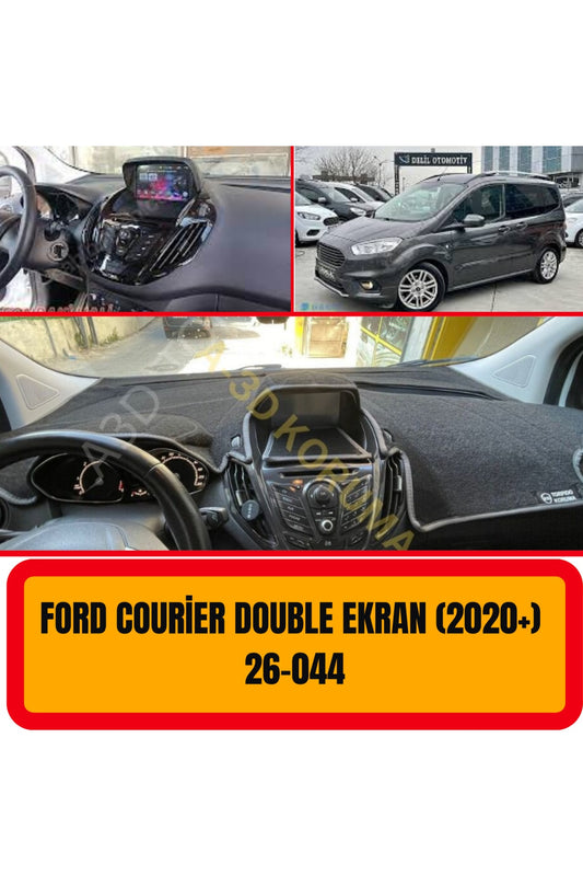 Ford Courier Double Ekran 2020+ 3D Torpido Koruyucu