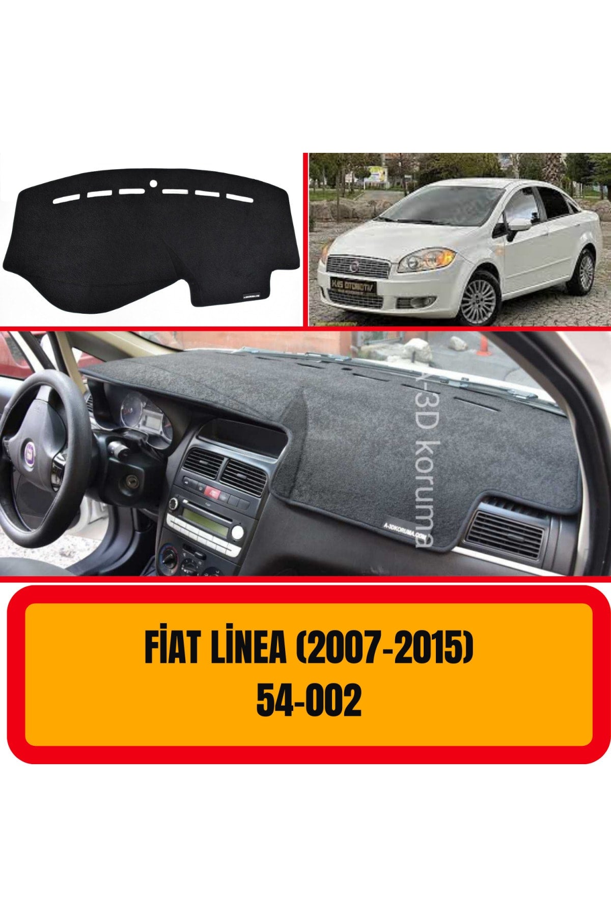 Fiat Linea (2007-2015) 3D Torpido Koruyucu