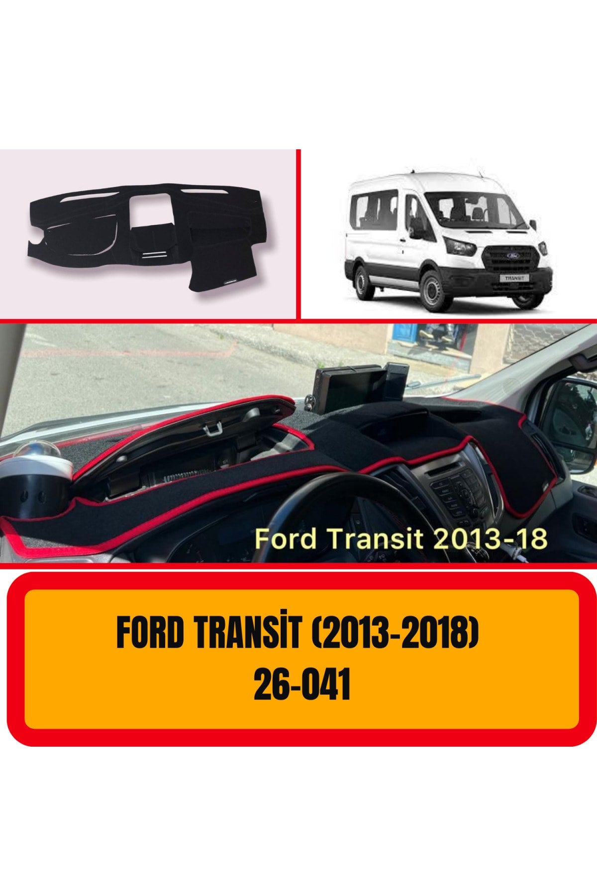 Ford Transit 2013-2018 3D Torpido Koruyucu