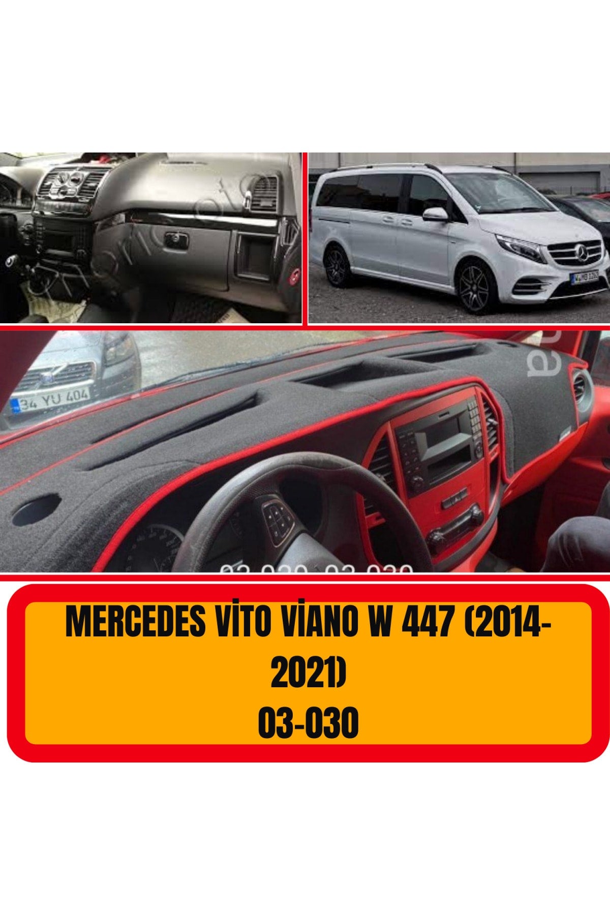 MERCEDES -BENZ VİTO VİANO  W447 2014-2021 TORPİDO KORUYUCU KILIF