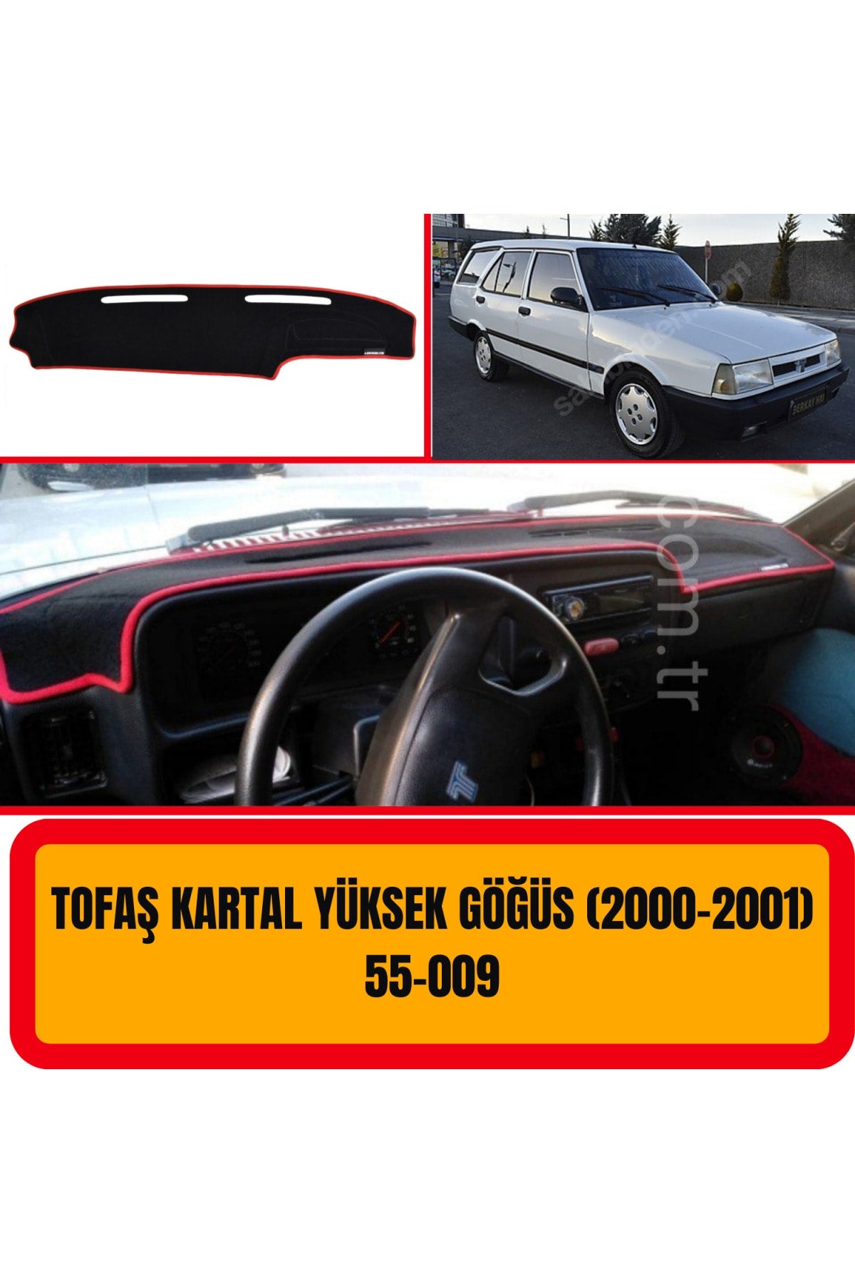 Tofaş Şahin Yüksek Torpido Koruması  2000-2001 3D Koruyucu Kılıf