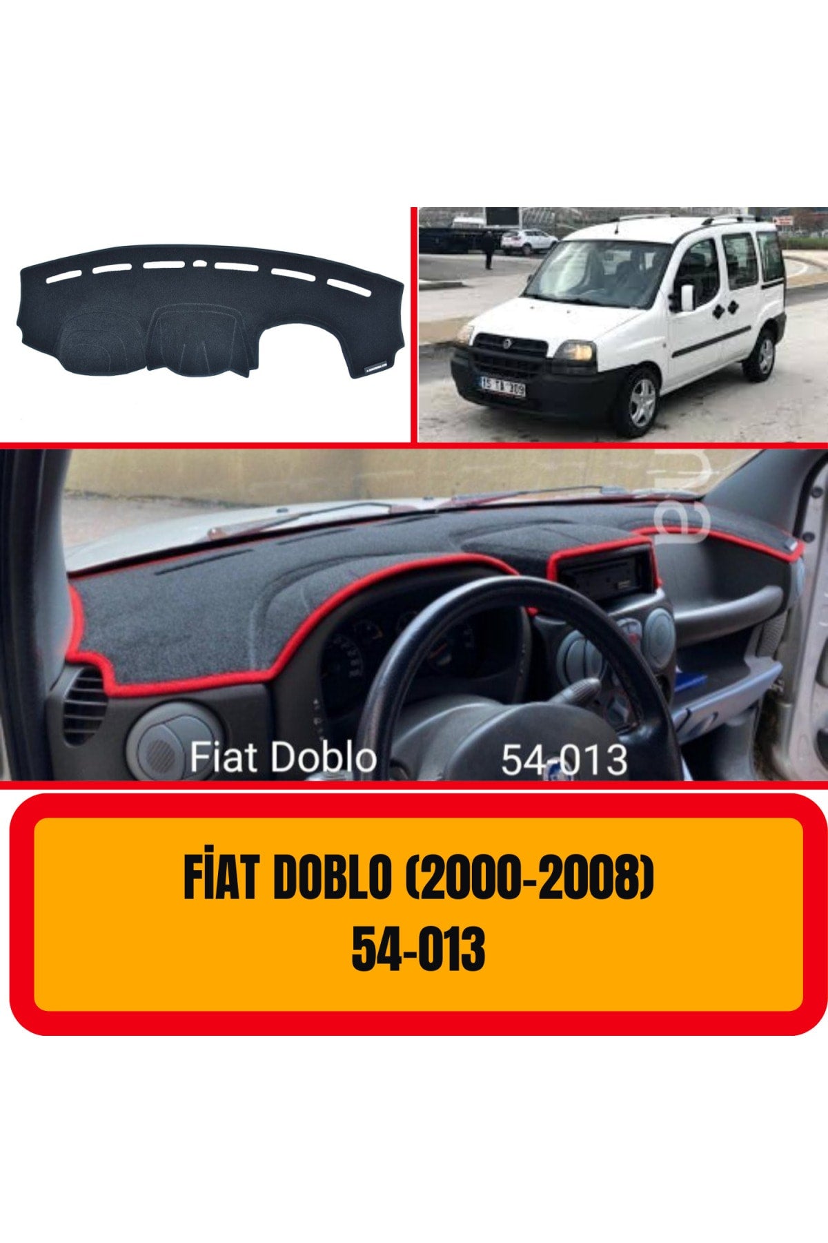 FİAT DOBLO 2000-2008 3D Torpido Koruyucu