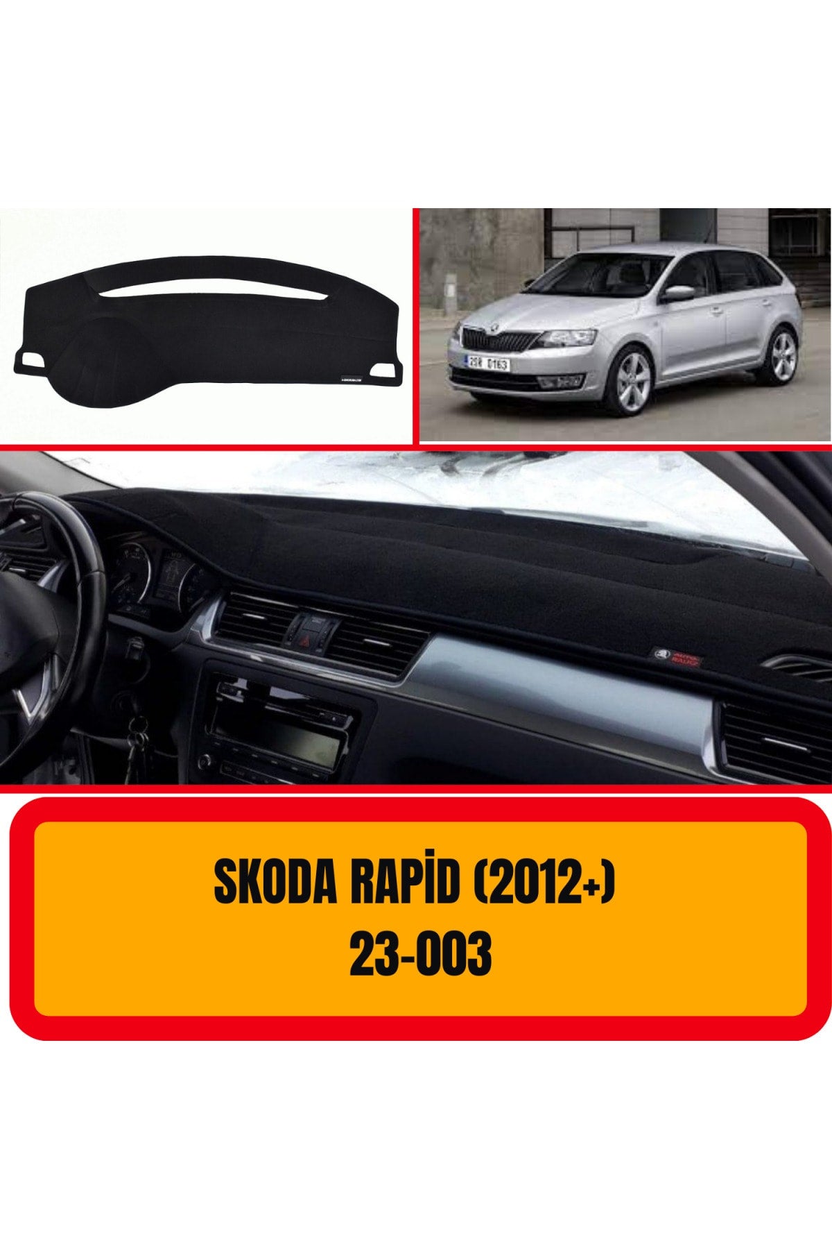 Skoda Rapid 2012+ 3D Koruyucu Kılıf