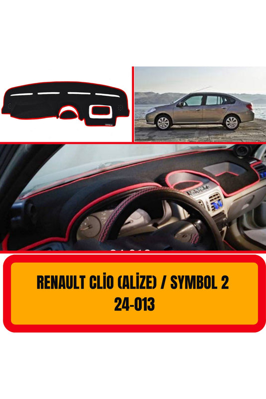 Renault Clio Alize Symbol - 2 Ön Göğüs / Panel / Torpido Koruması - Kılıfı