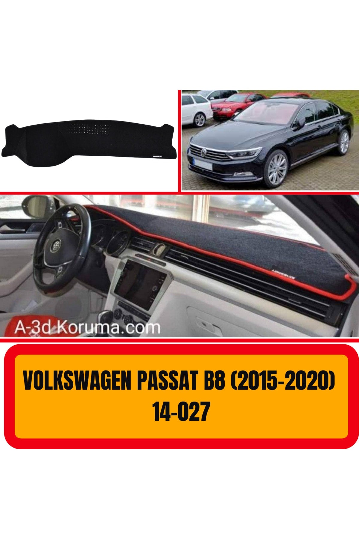 Volkswagen Passat B8 2015-2020 Torpido Koruyucu Kılıf