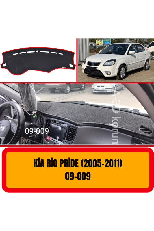 Kia Rio Pride 2005-2011 3D Torpido Koruma