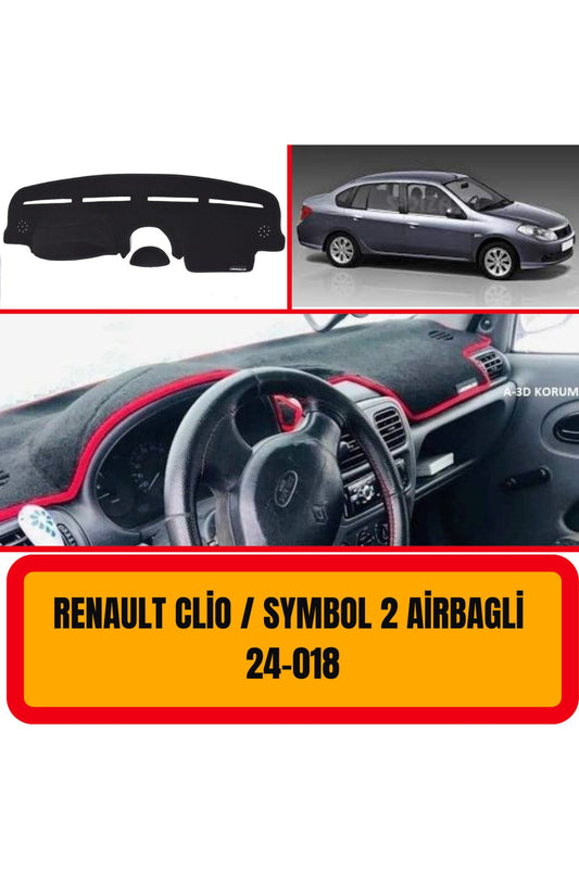 Renault Clio 2 Symbol 2 - Airbagli Ön Göğüs / Panel / Torpido Koruması - Kılıfı