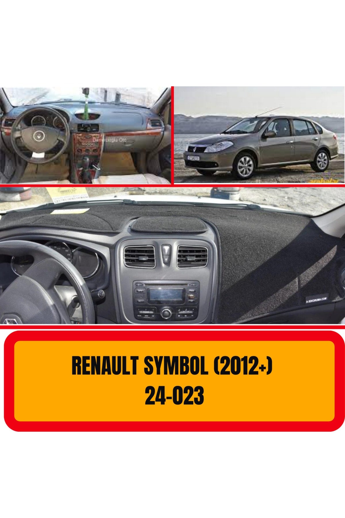 Renault Symbol 2012+ Modellerine Uygun 3D Koruyucu Kılıf